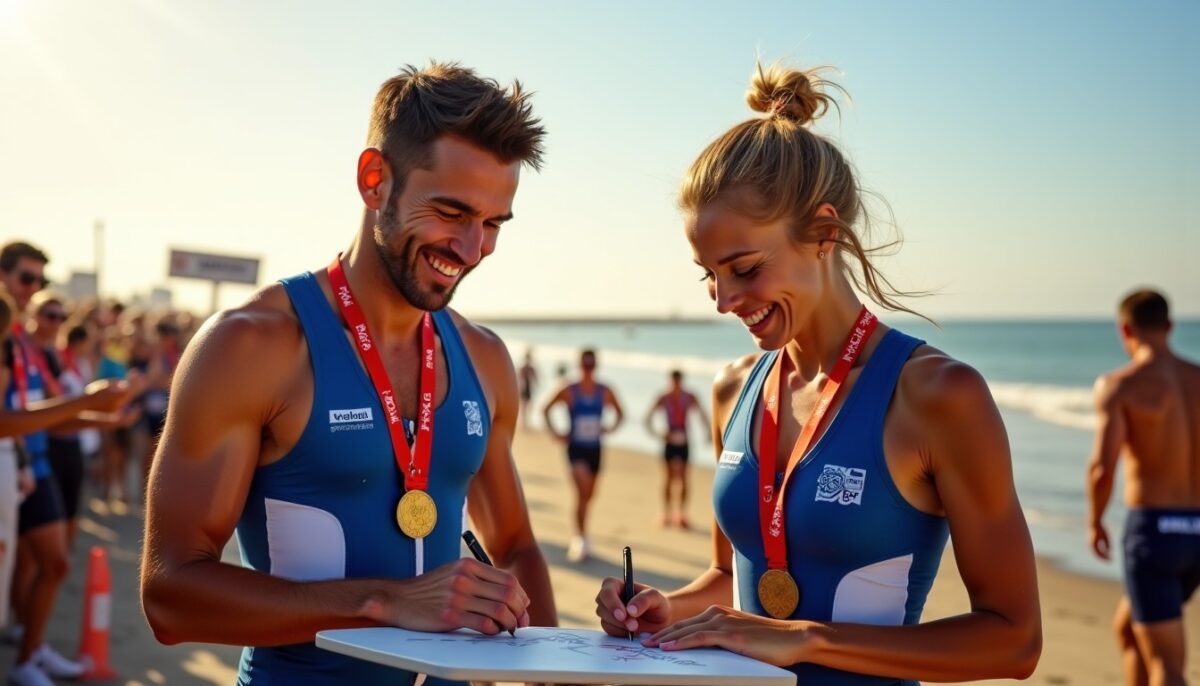 La dédicace mythique des vainqueurs au triathlon de la Baule : pourquoi ça marque encore en 2026